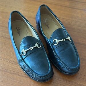 Cole Haan Black Leather Loafers, 10.5 M